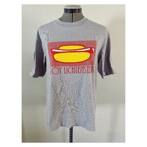 Roy Lichtenstein x UNIQLO UT Men's XS Crew T-Shirt Hot Dog Graphic 100% Cotton